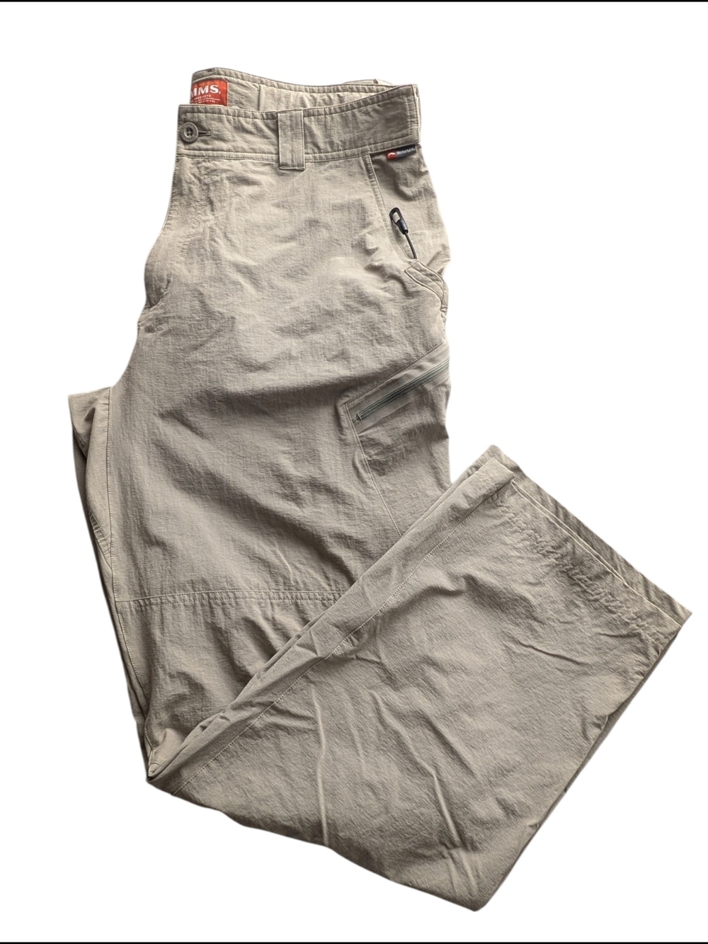 Simms Superlight Pants Stretch Performance Fishing Wading Trekking Trail XL Tan - Picture 4 of 13